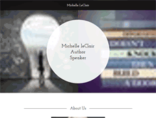 Tablet Screenshot of michelleleclair.com